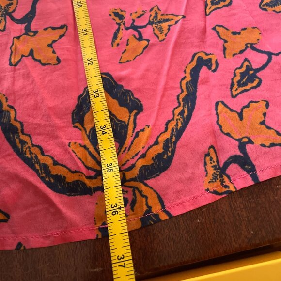 ba&sh Calix Pink and Black Floral Boho Mini Dress SZ 6 Cottagecore - Picture 11 of 15